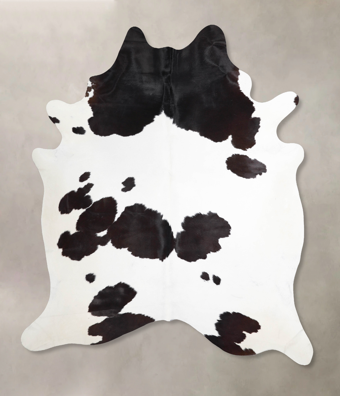 Black and White XX-Large Brazilian Cowhide Rug 7'10"H x 6'9"W #A46154