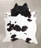 Black and White XX-Large Brazilian Cowhide Rug 7'10