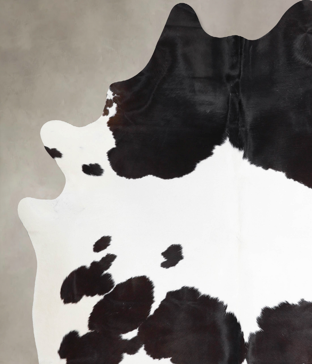 Black and White XX-Large Brazilian Cowhide Rug 7'10"H x 6'9"W #A46154
