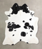 Black and White XX-Large Brazilian Cowhide Rug 7'11