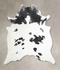 Black and White XX-Large Brazilian Cowhide Rug 7'7
