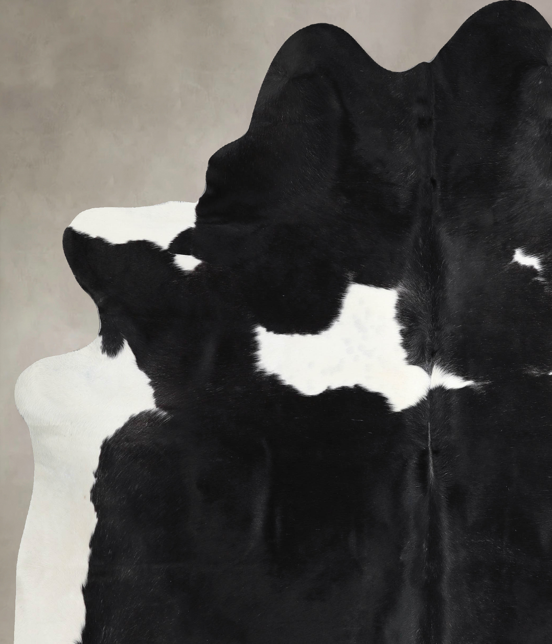 Black and White X-Large Brazilian Cowhide Rug 7'8"H x 6'6"W #A46190 by