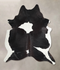 Black and White XX-Large Brazilian Cowhide Rug 8'2