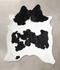 Black and White X-Large Brazilian Cowhide Rug 7'4