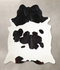 Black and White XX-Large Brazilian Cowhide Rug 7'8