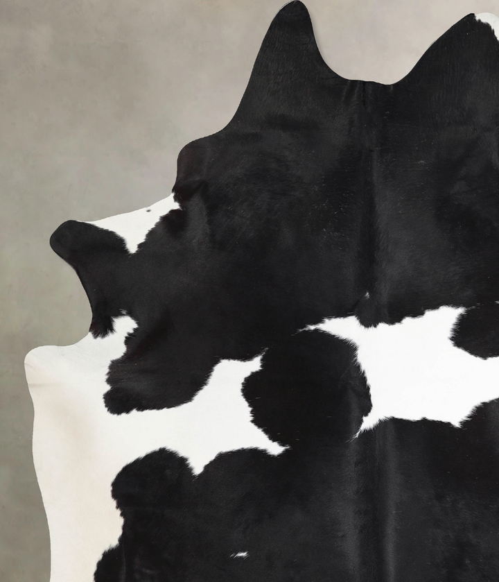 Black and White XX-Large Brazilian Cowhide Rug 8'4"H x 6'8"W #A46214 by Hudson Hides