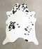 Black and White XX-Large Brazilian Cowhide Rug 7'9