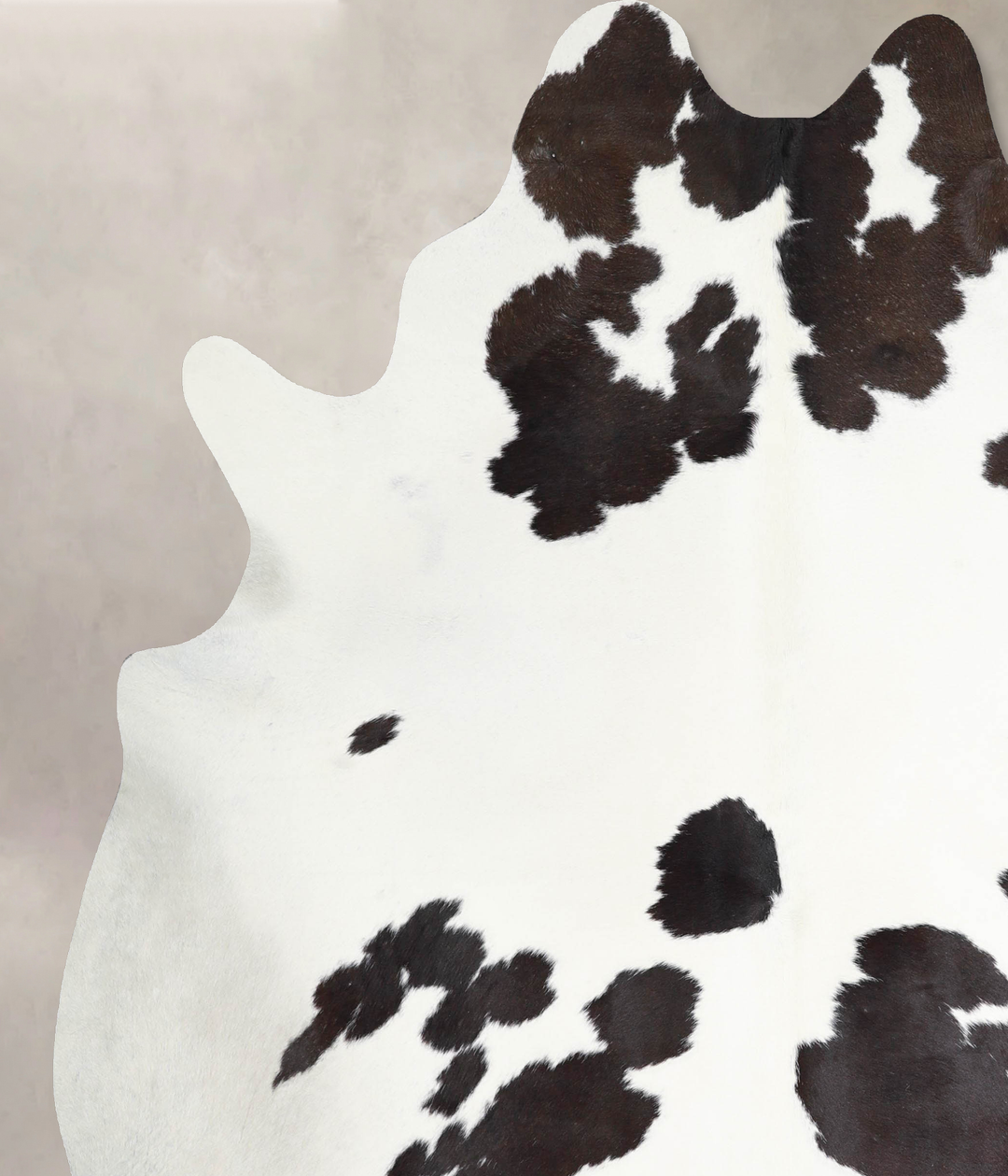 Black and White X-Large Brazilian Cowhide Rug 7'8"H x 6'5"W #A46269 by