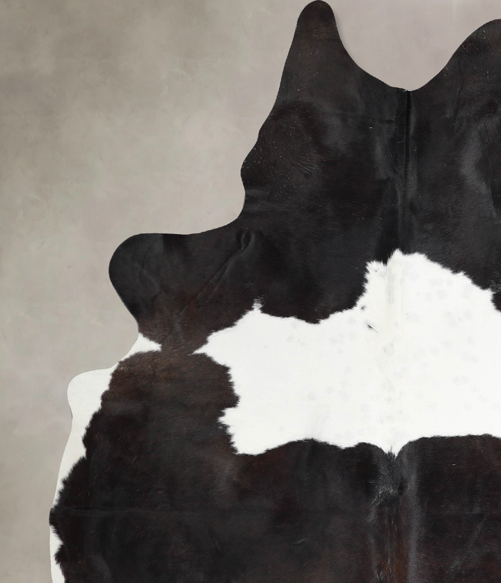 Chocolate and White X-Large Brazilian Cowhide Rug 7'5"H x 5'10"W #A46276 by Hudson Hides