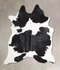 Black and White XX-Large Brazilian Cowhide Rug 7'11