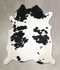 Black and White XX-Large Brazilian Cowhide Rug 7'8