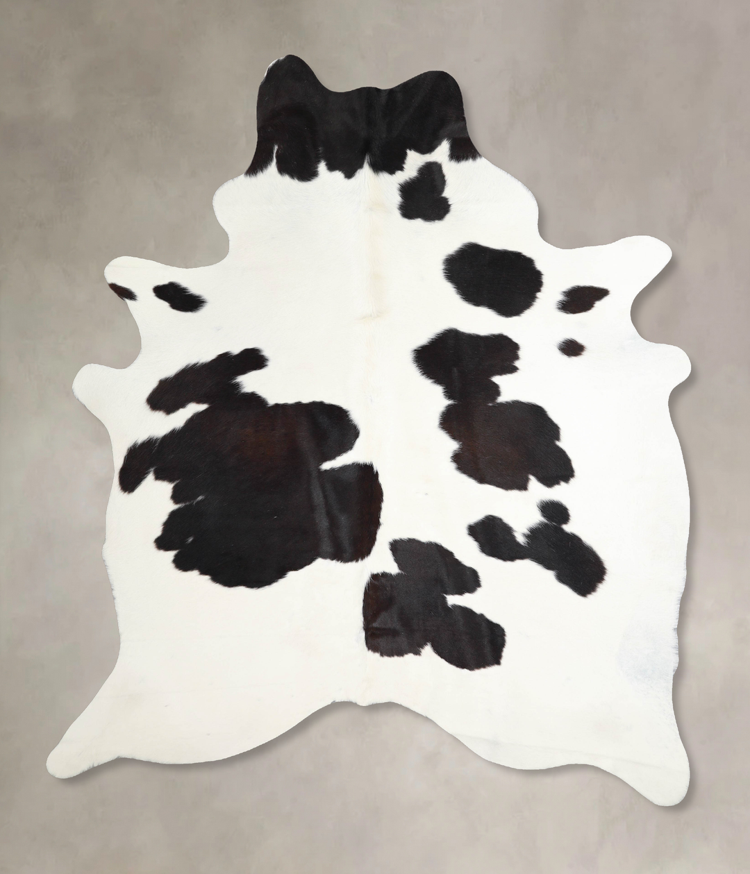 Black and White X-Large Brazilian Cowhide Rug 7'6"H x 5'10"W #A46288 b