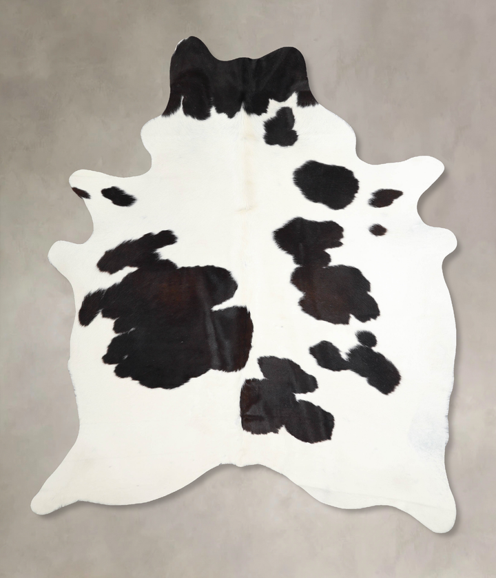 Black and White X-Large Brazilian Cowhide Rug 7'6"H x 5'10"W #A46288 by Hudson Hides