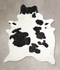 Black and White X-Large Brazilian Cowhide Rug 7'6