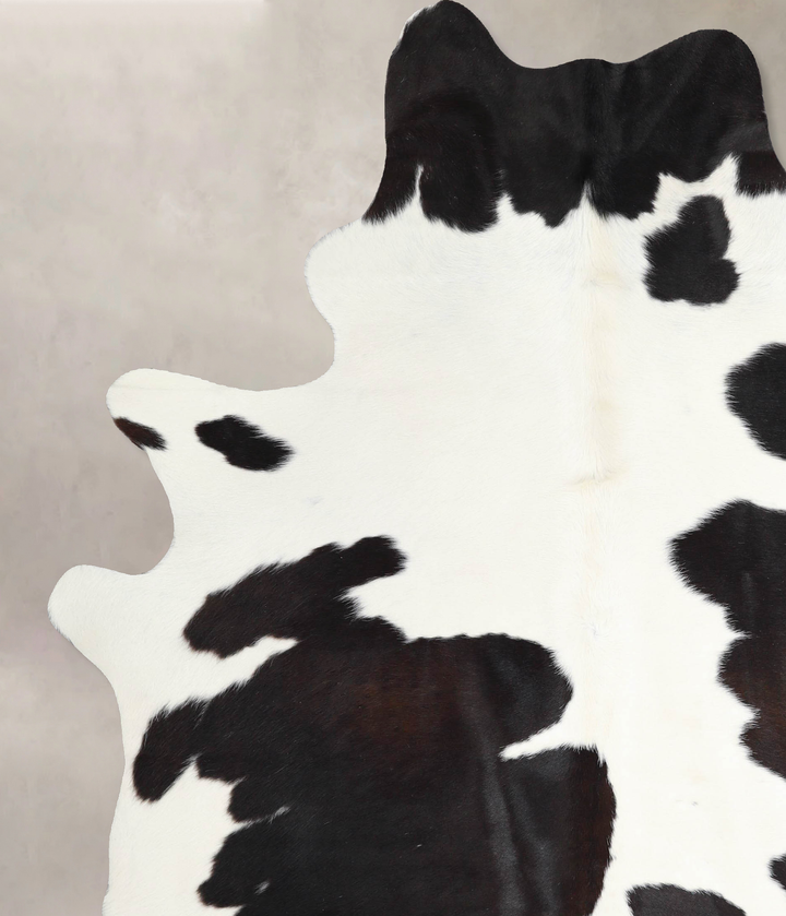 Black and White X-Large Brazilian Cowhide Rug 7'6"H x 5'10"W #A46288 by Hudson Hides