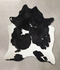Black and White XX-Large Brazilian Cowhide Rug 7'11