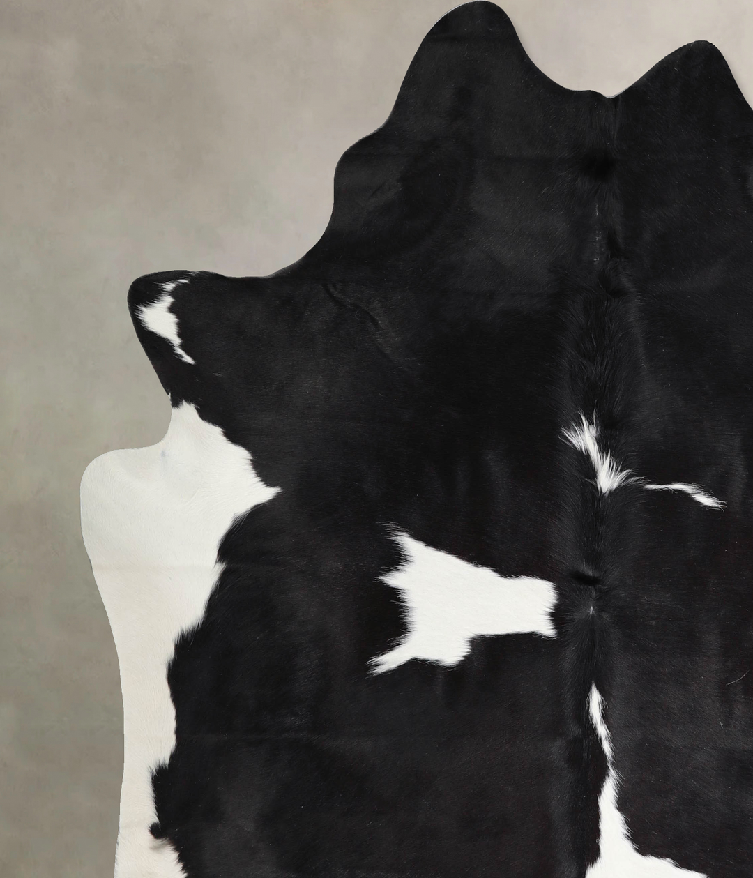 Black and White XX-Large Brazilian Cowhide Rug 7'11"H x 7'0"W #A46296