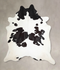 Black and White XX-Large Brazilian Cowhide Rug 8'11