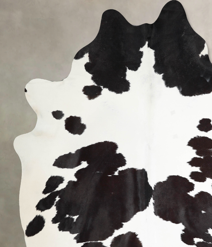 Black and White XX-Large Brazilian Cowhide Rug 8'11"H x 7'6"W #A46301 by Hudson Hides