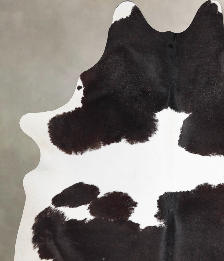 Black and White X-Large Brazilian Cowhide Rug 7'8"H x 6'2"W #A46312 by Hudson Hides