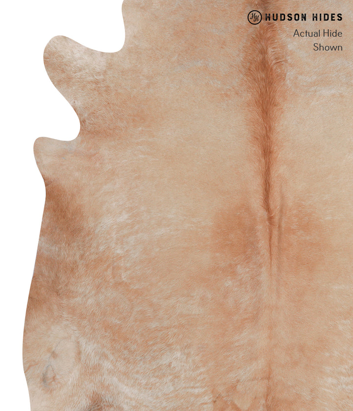 Beige XX-Large Brazilian Cowhide Rug 7'6"H x 6'11"W #A4634 by Hudson Hides