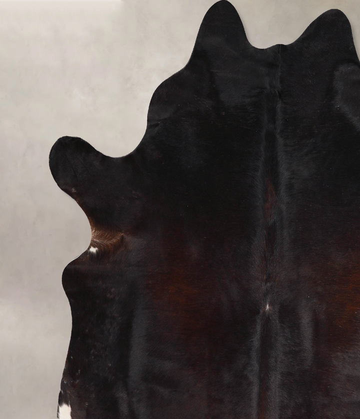 Chocolate X-Large Brazilian Cowhide Rug 7'0"H x 6'10"W #A46374 by Hudson Hides