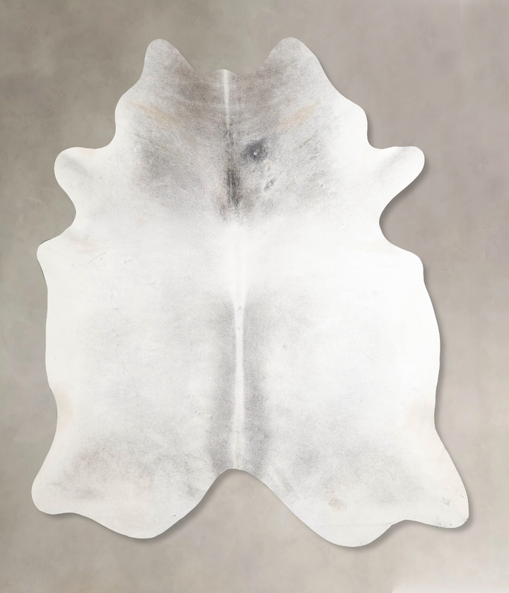 Medium Grey XX-Large Brazilian Cowhide Rug 7'10"H x 6'10"W #A46387 by Hudson Hides