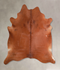 Solid Brown X-Large Brazilian Cowhide Rug 7'5