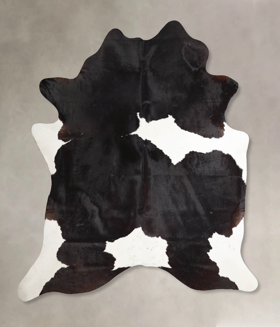 Black and White X-Large Brazilian Cowhide Rug 7'2"H x 6'4"W #A46400 by