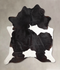 Black and White X-Large Brazilian Cowhide Rug 7'2