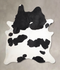 Black and White XX-Large Brazilian Cowhide Rug 7'9