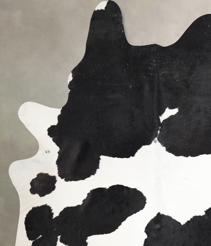 Black and White XX-Large Brazilian Cowhide Rug 7'9"H x 6'7"W #A46430 by Hudson Hides