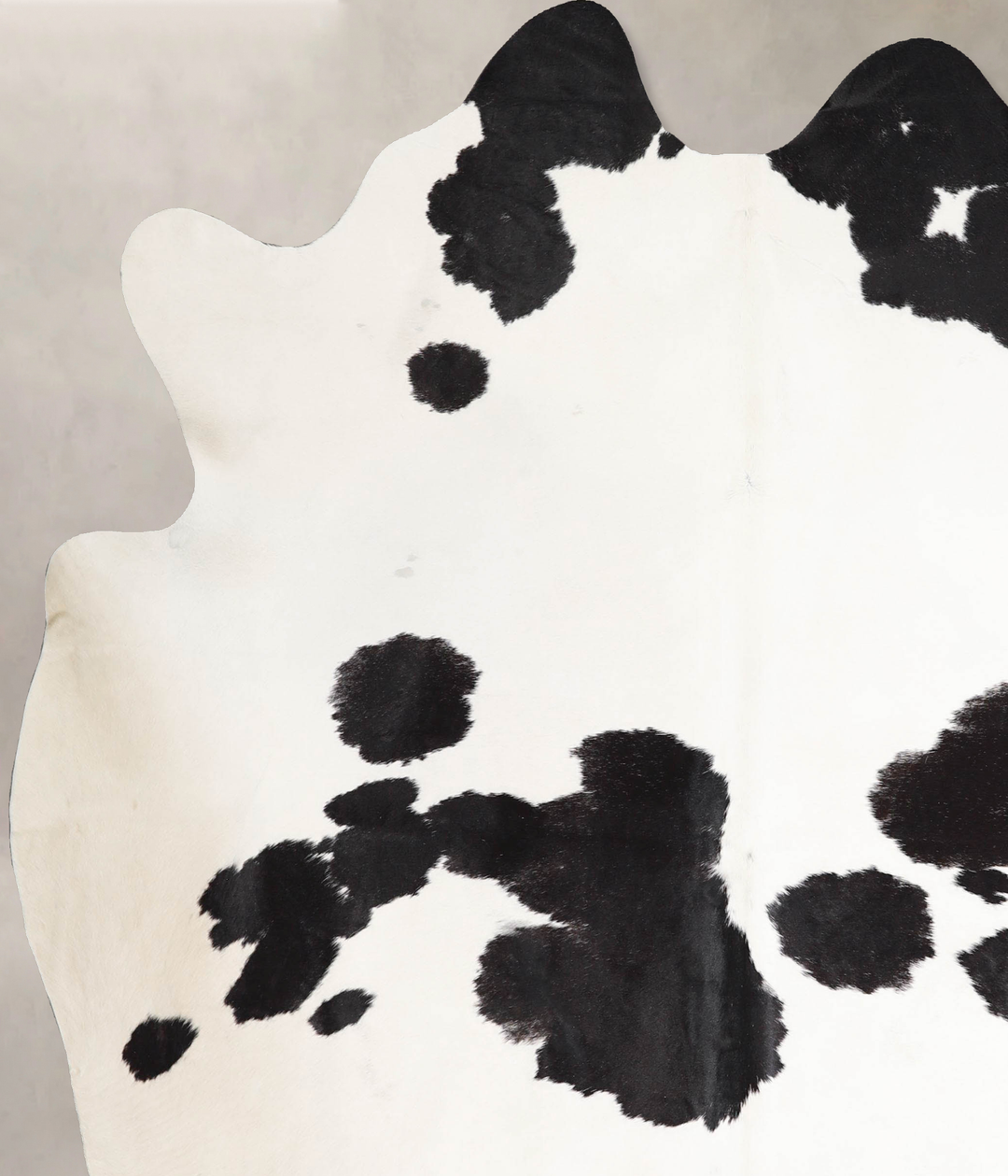 Black and White X-Large Brazilian Cowhide Rug 7'8"H x 6'5"W #A46448 by