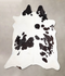 Black and White X-Large Brazilian Cowhide Rug 7'1
