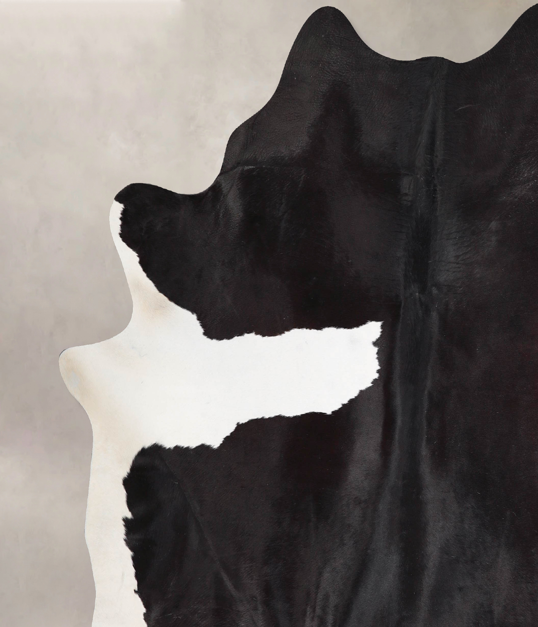 Black and White X-Large Brazilian Cowhide Rug 7'4"H x 6'6"W #A46451 by