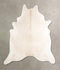 Ivory with Beige XX-Large Brazilian Cowhide Rug 7'6
