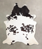 Black and White XX-Large Brazilian Cowhide Rug 8'5
