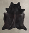 Solid Black XX-Large Brazilian Cowhide Rug 8'4
