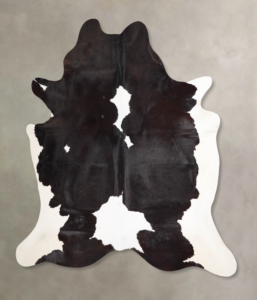 Black and White XX-Large Brazilian Cowhide Rug 7'6"H x 6'10"W #A46494