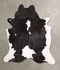 Black and White XX-Large Brazilian Cowhide Rug 7'6