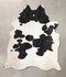 Black and White XX-Large Brazilian Cowhide Rug 8'1