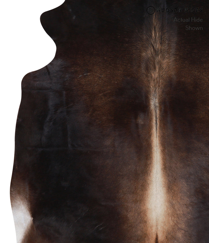 Chocolate X-Large Brazilian Cowhide Rug 7'0"H x 5'8"W #A4656 by Hudson Hides