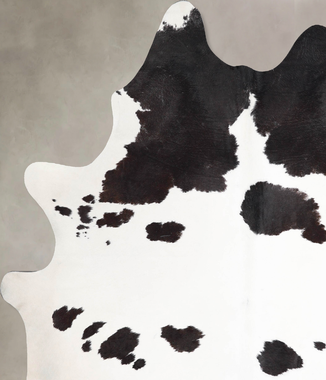 Black and White X-Large Brazilian Cowhide Rug 7'8"H x 6'6"W #A46605 by