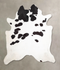 Black and White XX-Large Brazilian Cowhide Rug 8'1