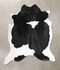 Black and White X-Large Brazilian Cowhide Rug 6'7
