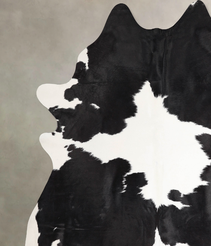 Black and White XX-Large Brazilian Cowhide Rug 8'3"H x 7'0"W #A46702 by Hudson Hides