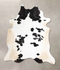 Black and White XX-Large Brazilian Cowhide Rug 7'4