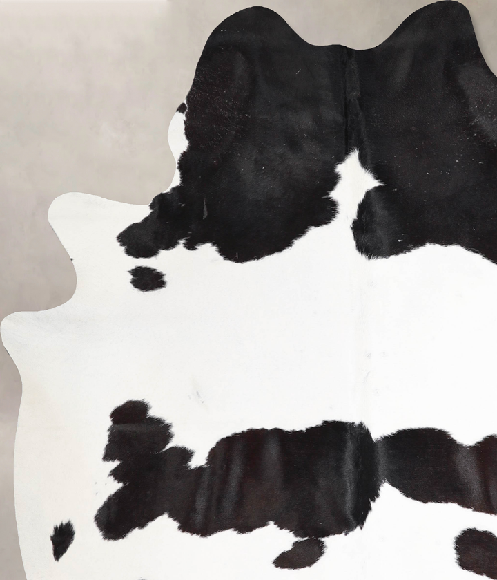 Black and White X-Large Brazilian Cowhide Rug 7'8"H x 6'4"W #A46724 by Hudson Hides