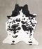 Black and White X-Large Brazilian Cowhide Rug 7'9
