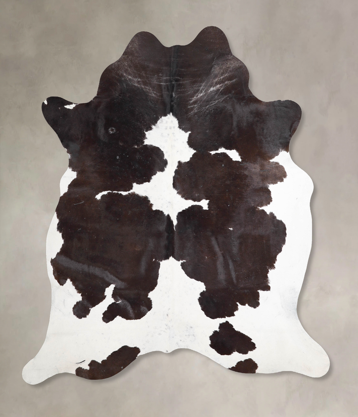 Black and White X-Large Brazilian Cowhide Rug 6'10"H x 6'3"W #A46784 by Hudson Hides